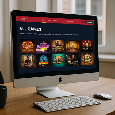 Maria Casino - Desktop Platform Design - Danish Gaming Interface
